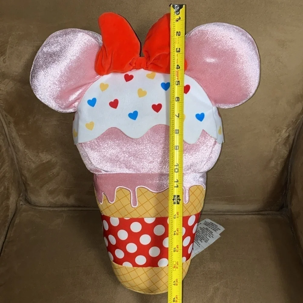 Disney parks Minnie Mouse large ice cream plush Disney food merchandise